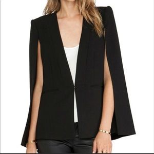 BCBG BLACK UPAS CAPE BLAZER NWT SIZE XXS